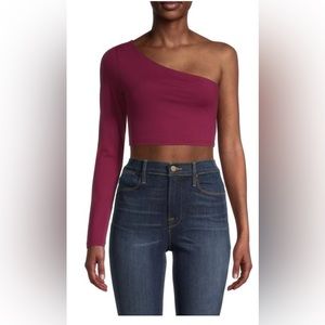 Susana Monaco One Shoulder Crop Top Size Small New with tags